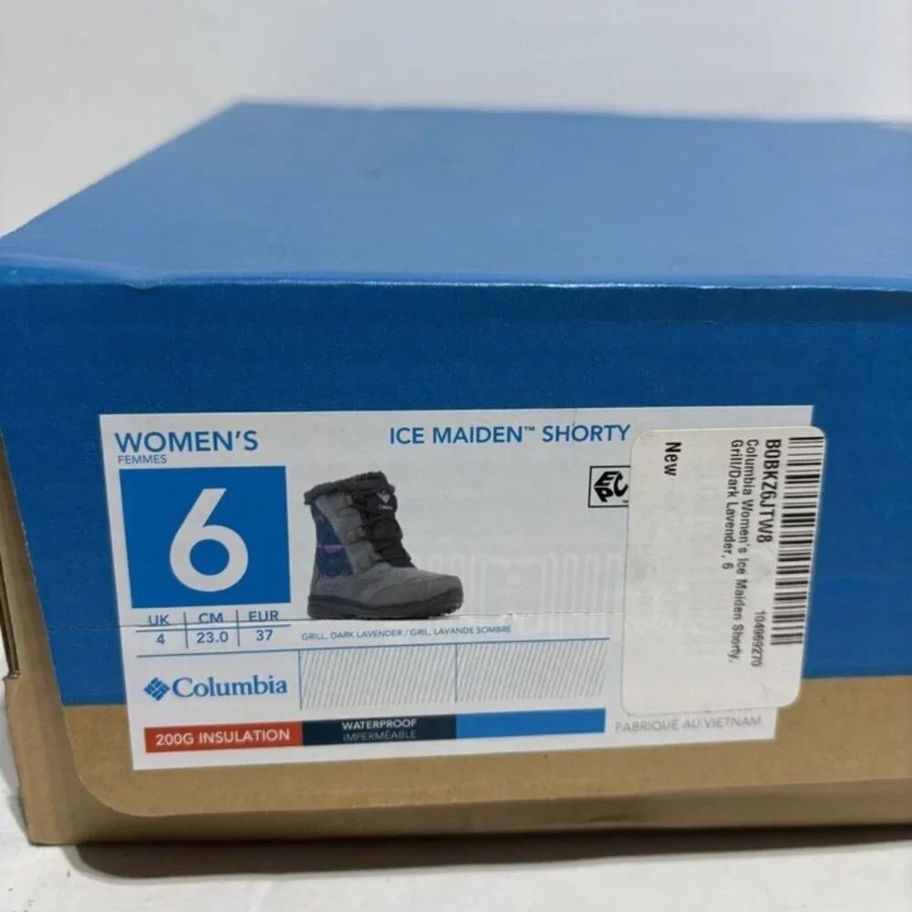 Columbia Women’s Ice Maiden Shorty Winter Boots, Size 6 M